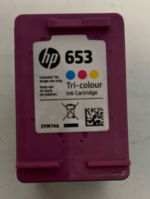 HP WKŁAD TUSZ GŁOWICA 653 3YM74A KOLOR ORYGINAŁ PUSTY