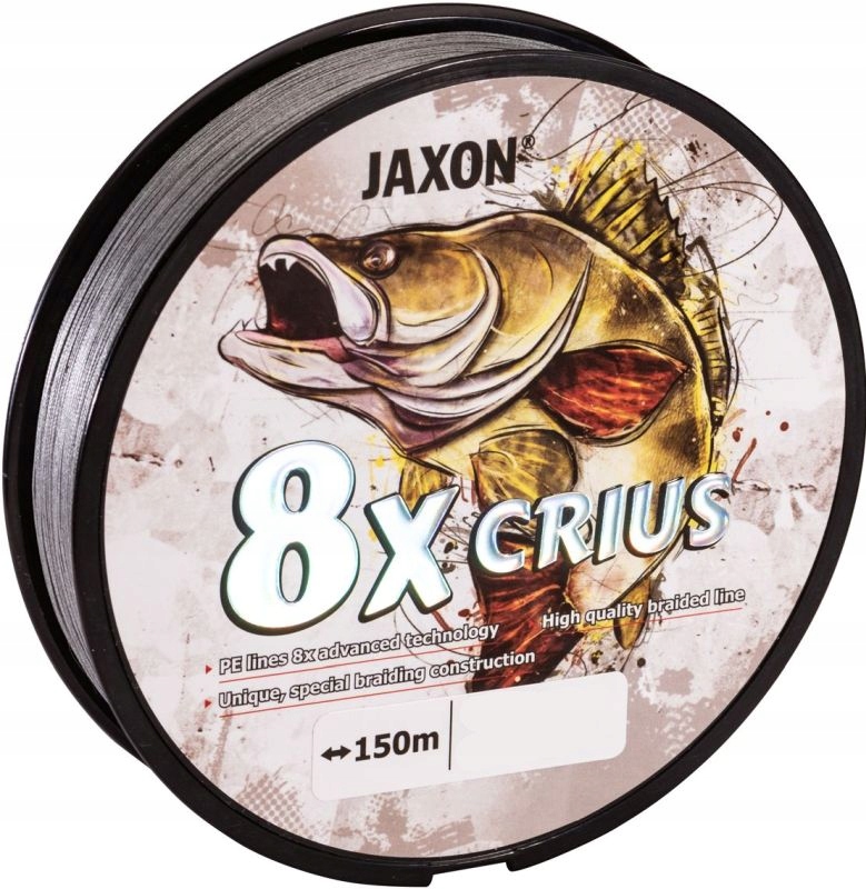 Plecionka Jaxon Crius 8X Szara 150 m 0,06 mm 3 kg