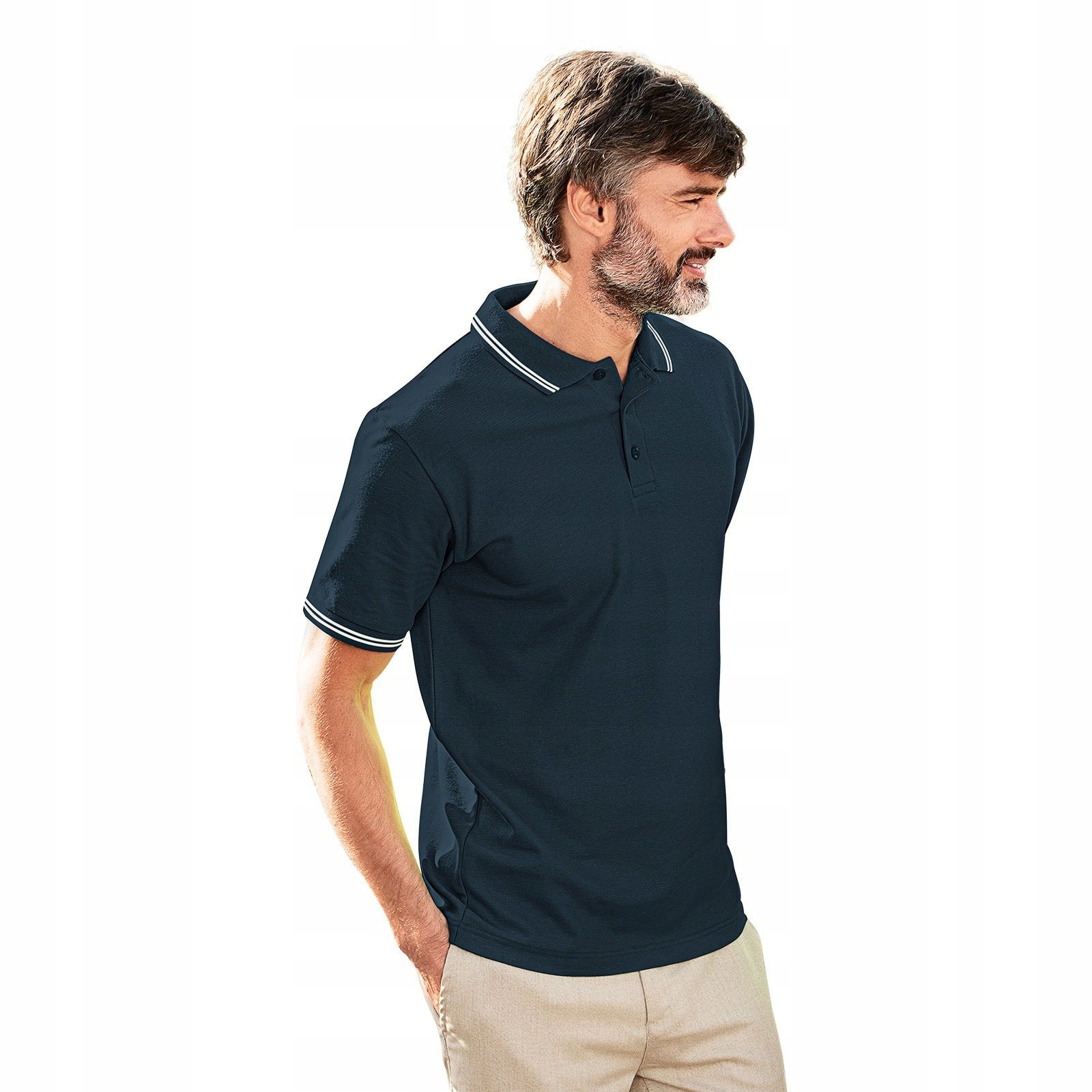 

Modna koszulka męska z kołnierzykiem Urban 2XL