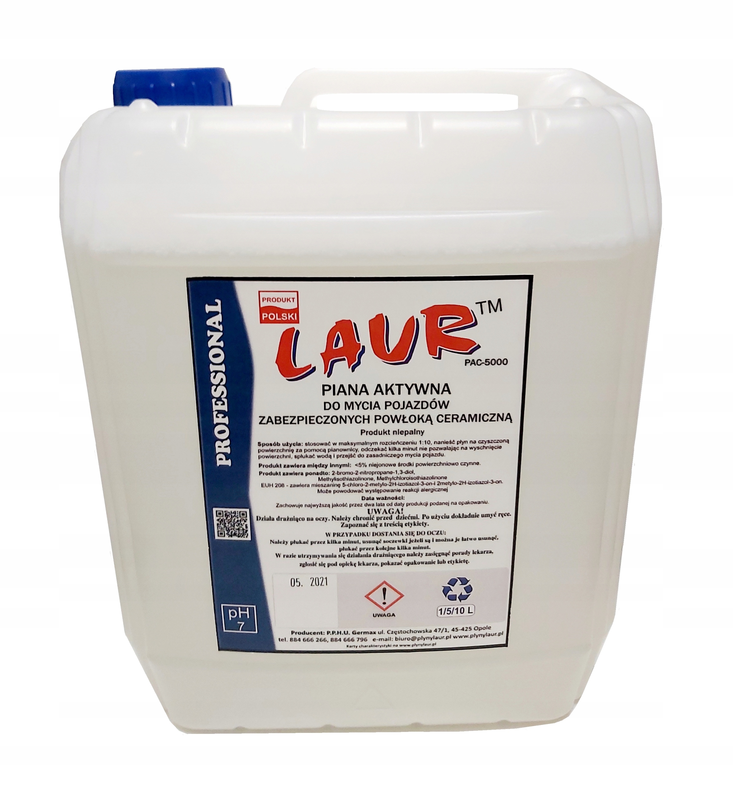 Levně Aktivní Pěna Ceramic na mytí vozidel s keramickým povrchem Laur Pac 5L