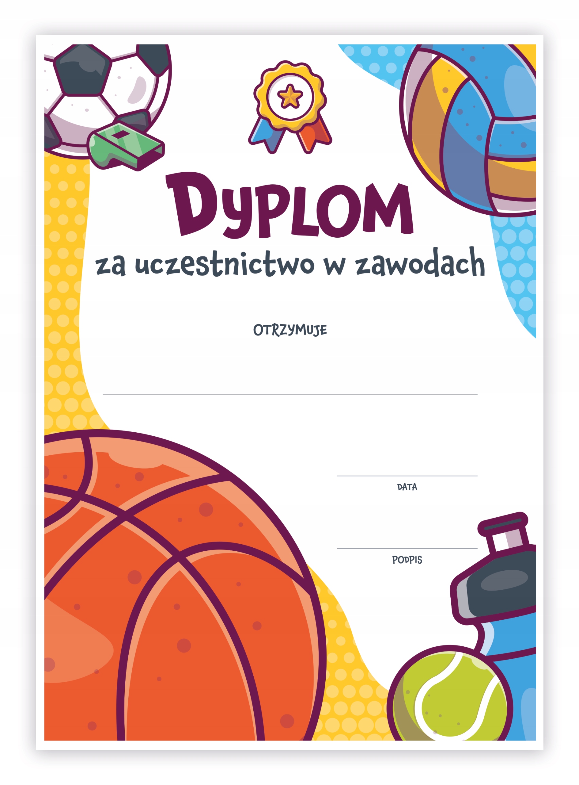 

Dyplom Konkursowy Zawody Sportowe Duży (A4)