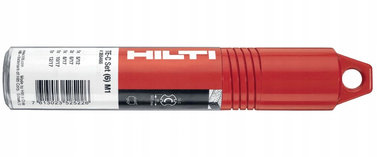 Zestaw 6 Wierteł Udarowych Do Betonu Sds+ Fi 5-12MM Hilti Te-c 2224211