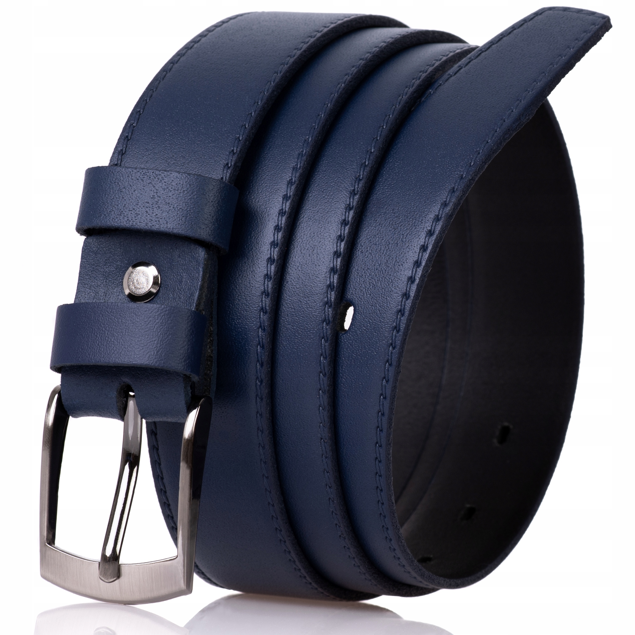 

Sepher Pasek skórzany męski Granatowy skóra klasyk