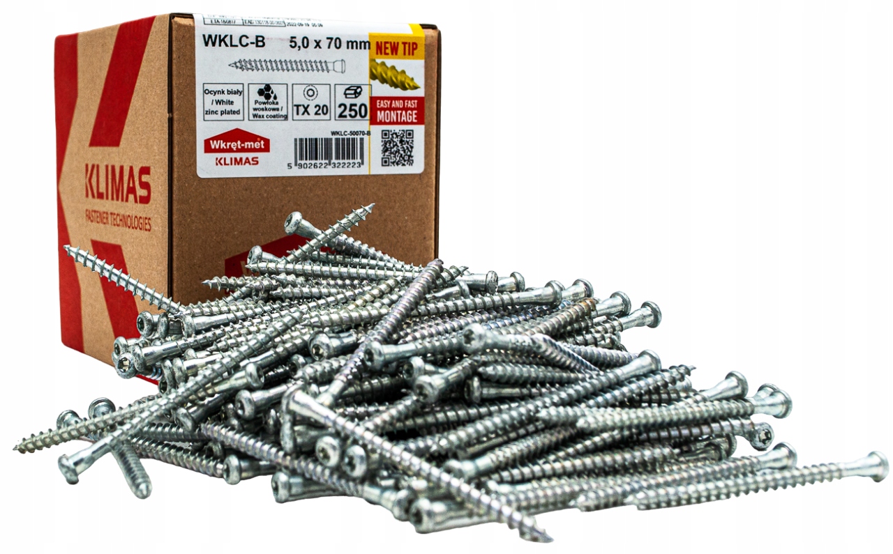 

Wkręty Do Łączników Ciesielskich 5x70mm Torx 250st