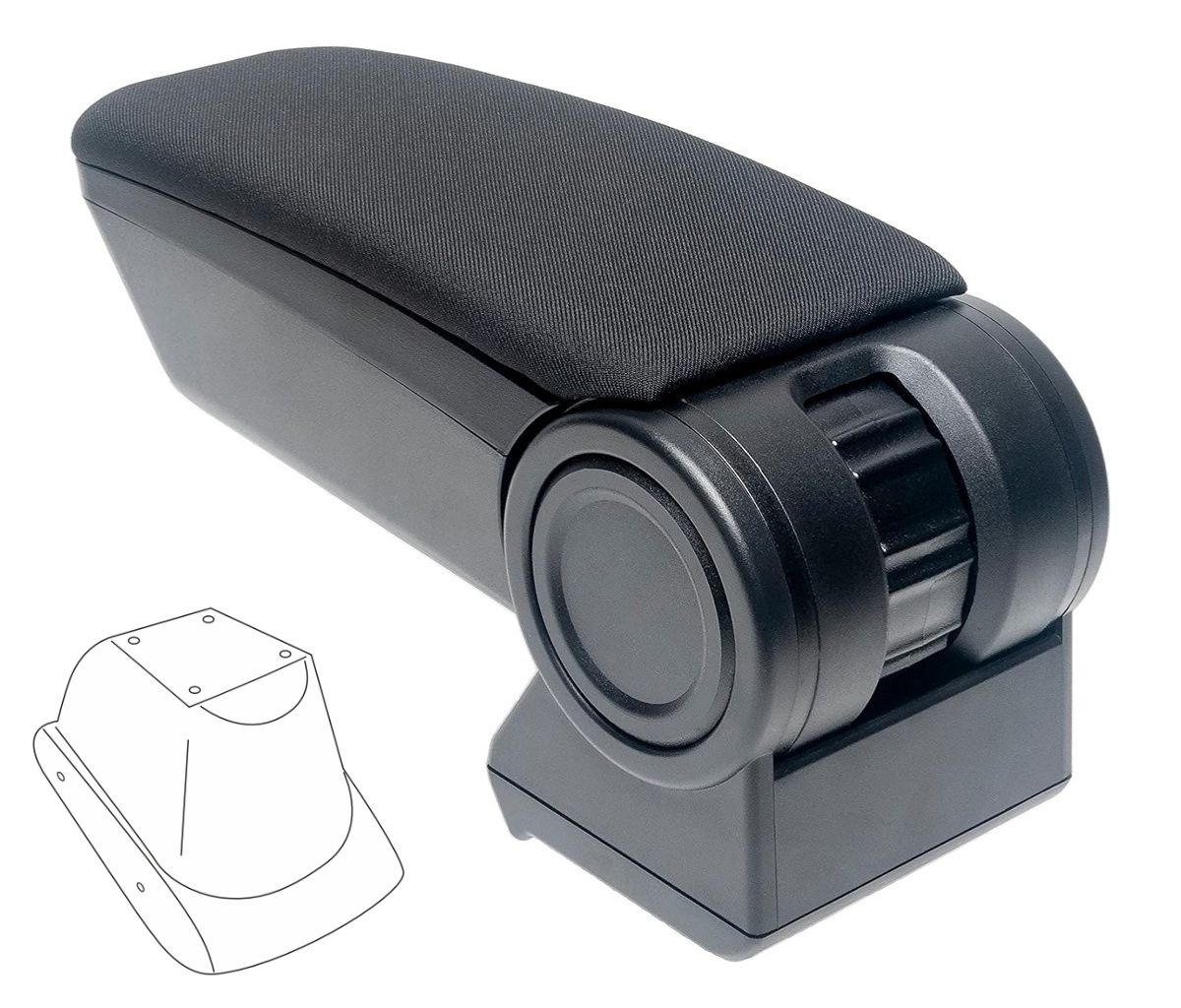 Loketní opěrka Armster 3, Vw Polo V, 2009-2017, tkanina