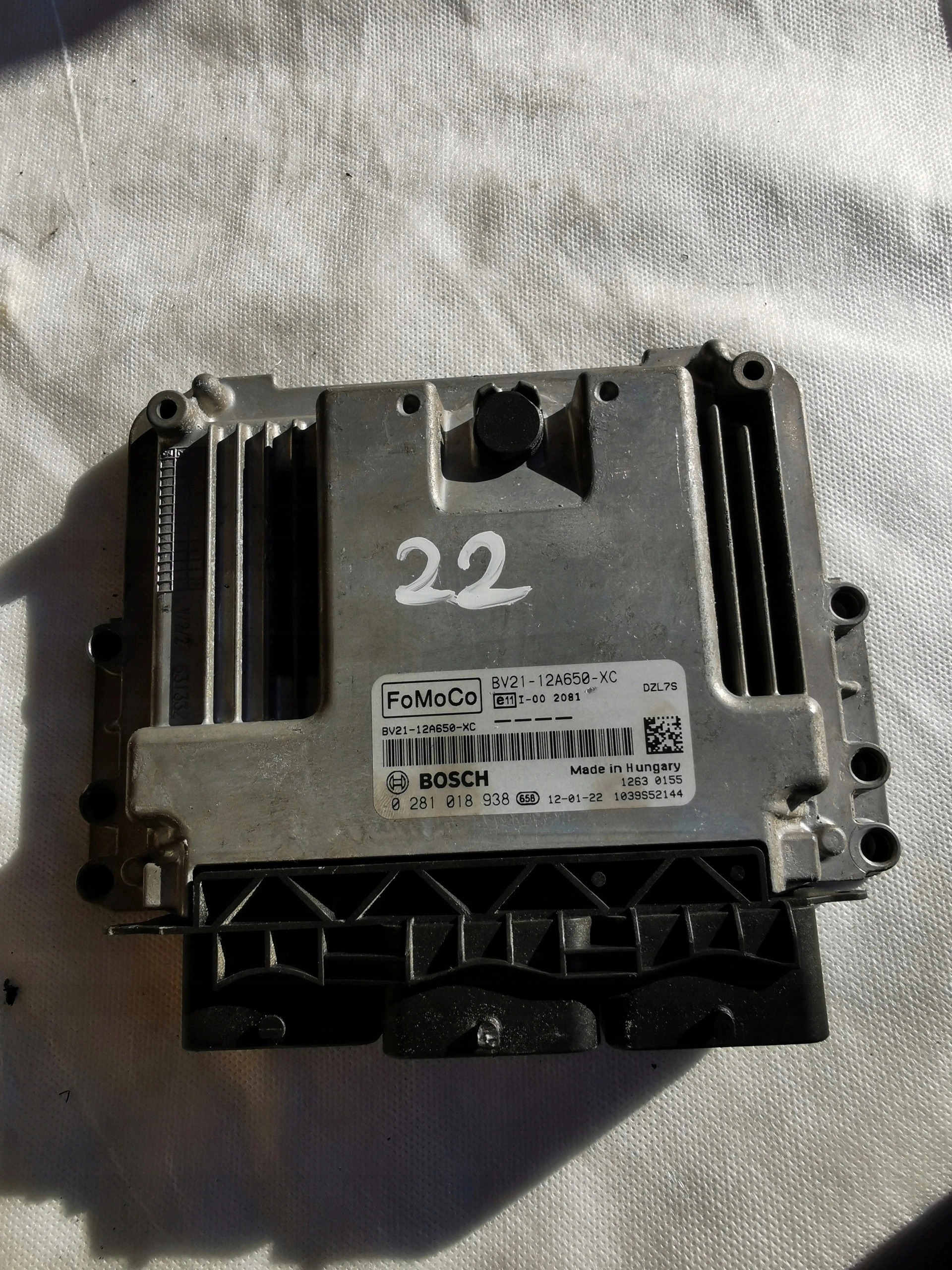 FORD FIESTA 1.6TDCI 0281018938 BV21-12A650-XC KOMP