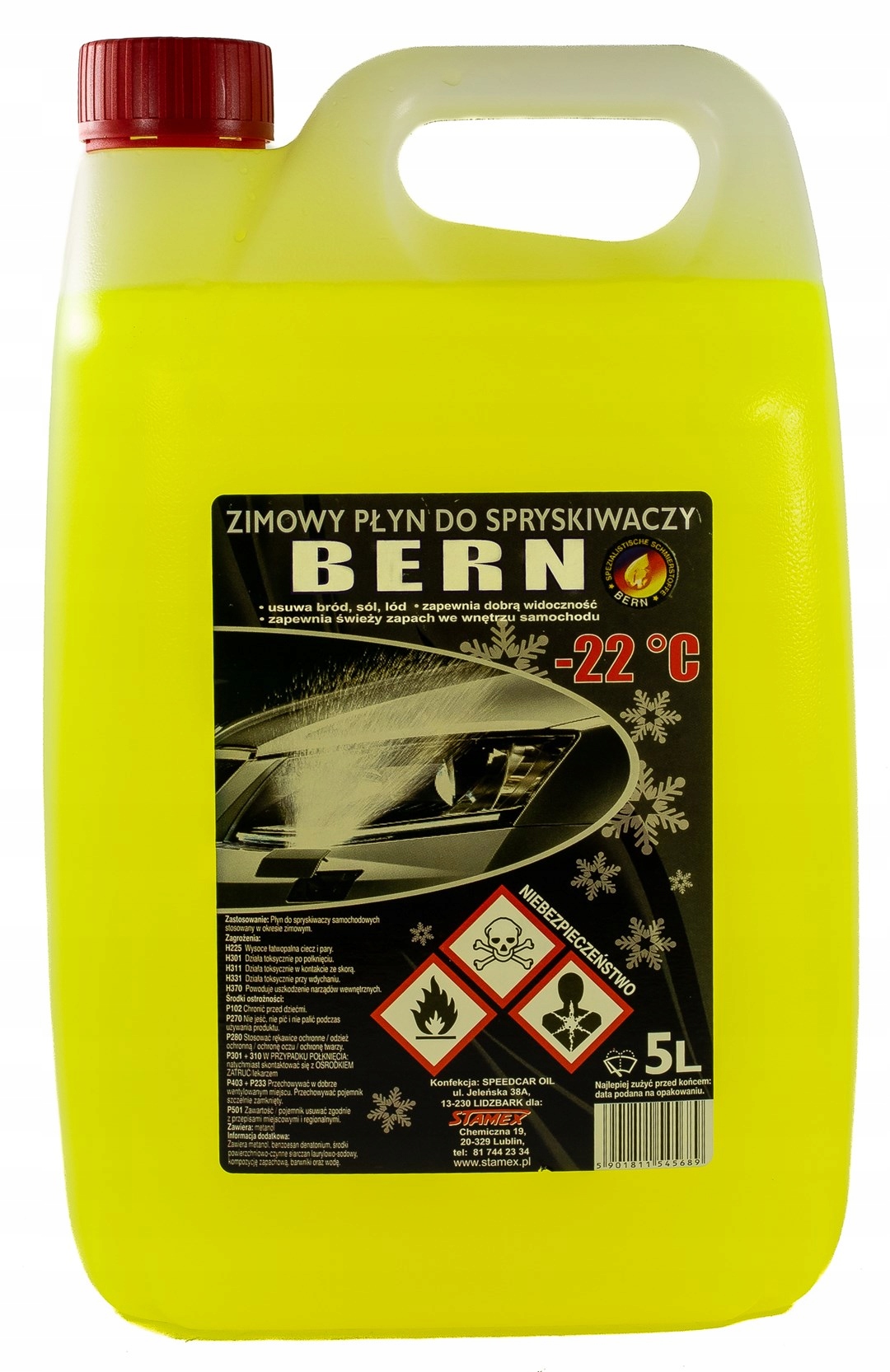 Zimowy plyn do spryskiwaczy 22StC 5L x 108 Paleta