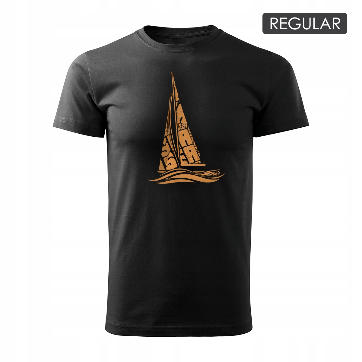 

Koszulka żeglarska dla żeglarza z jachtem żaglówką