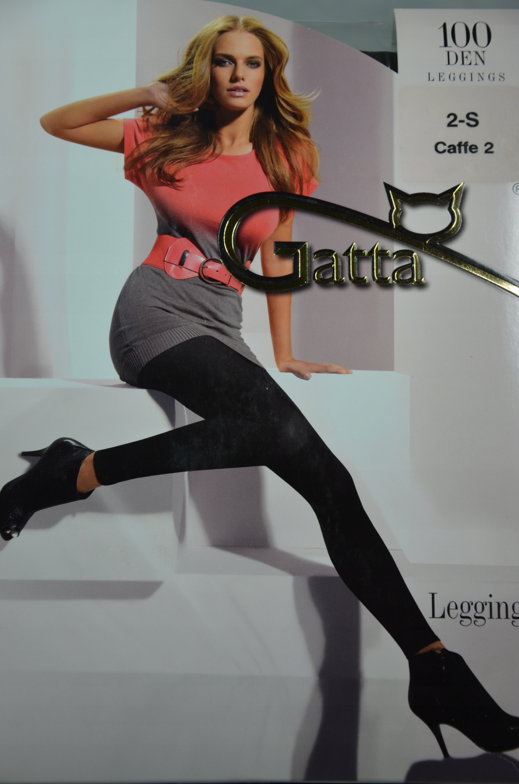 

Leggings gładkie 100 den Gatta ciemny brąz caffe 2