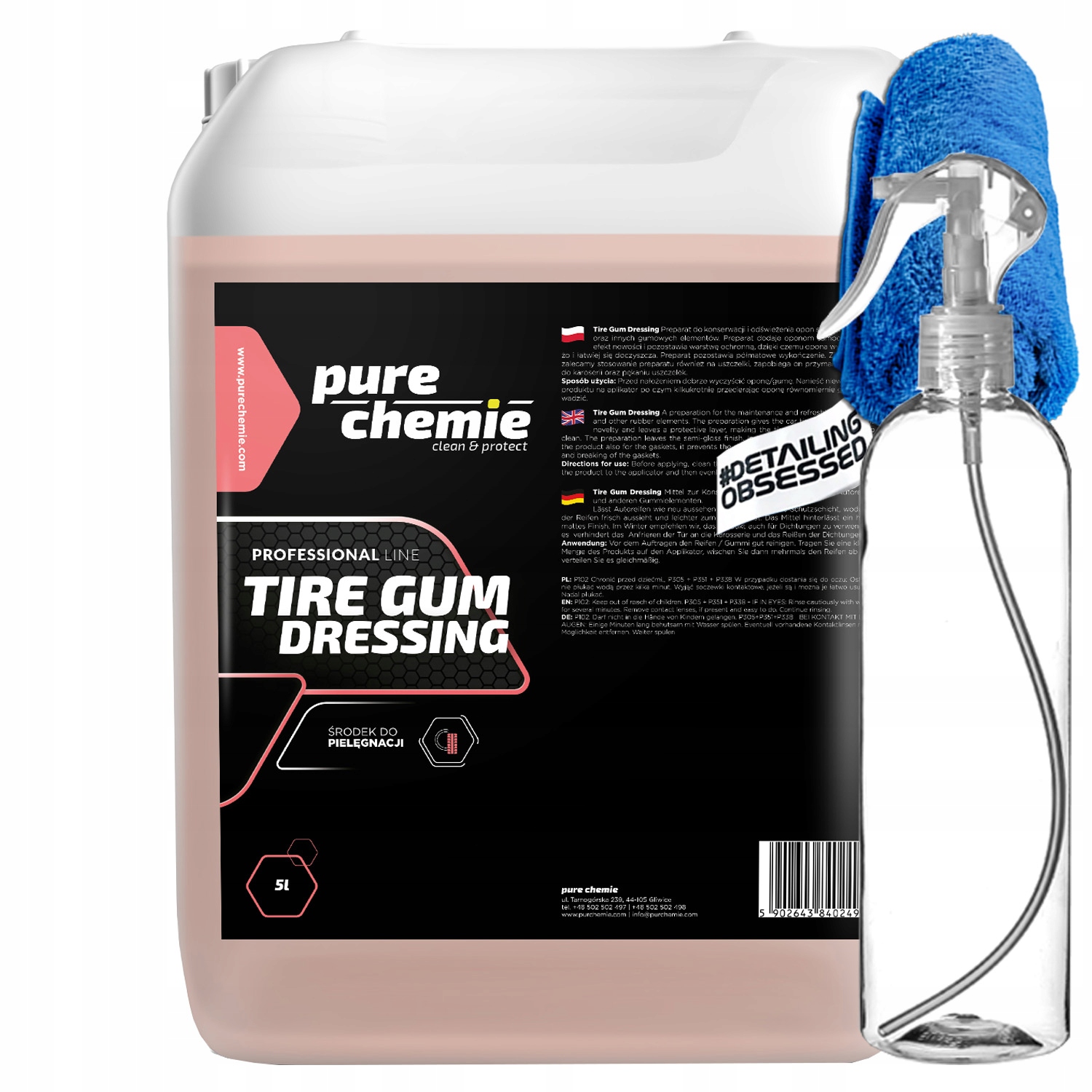 Pure Chemie Tire Gum Dressing 5L polomatný dressing na pneumatiky