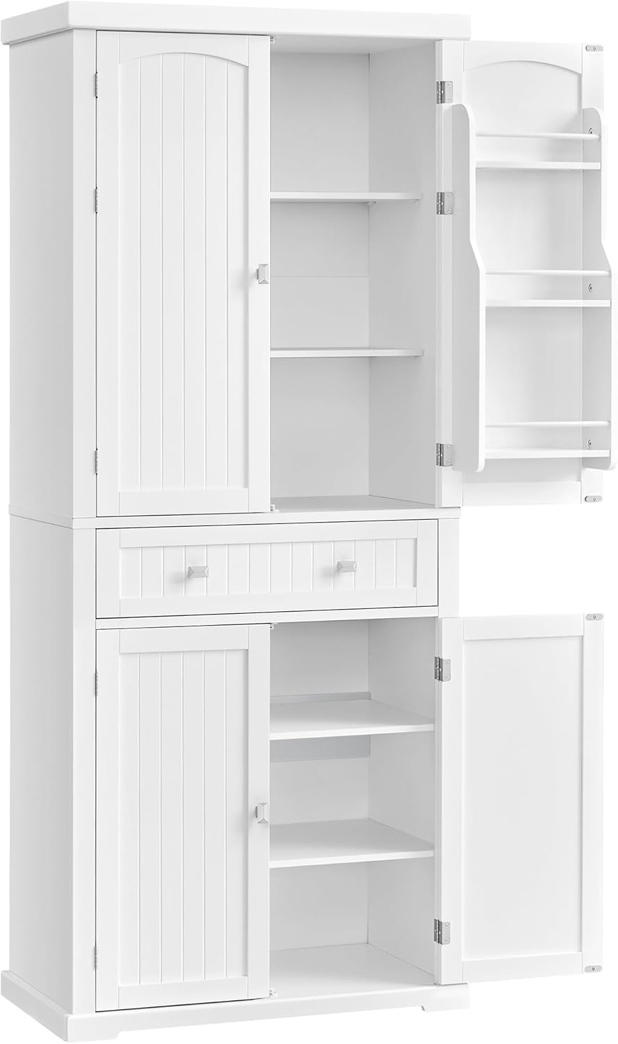 Kuchyňská skříňka Songmics bílá 40 x 76 x 182,1 cm barva přední části: bílá