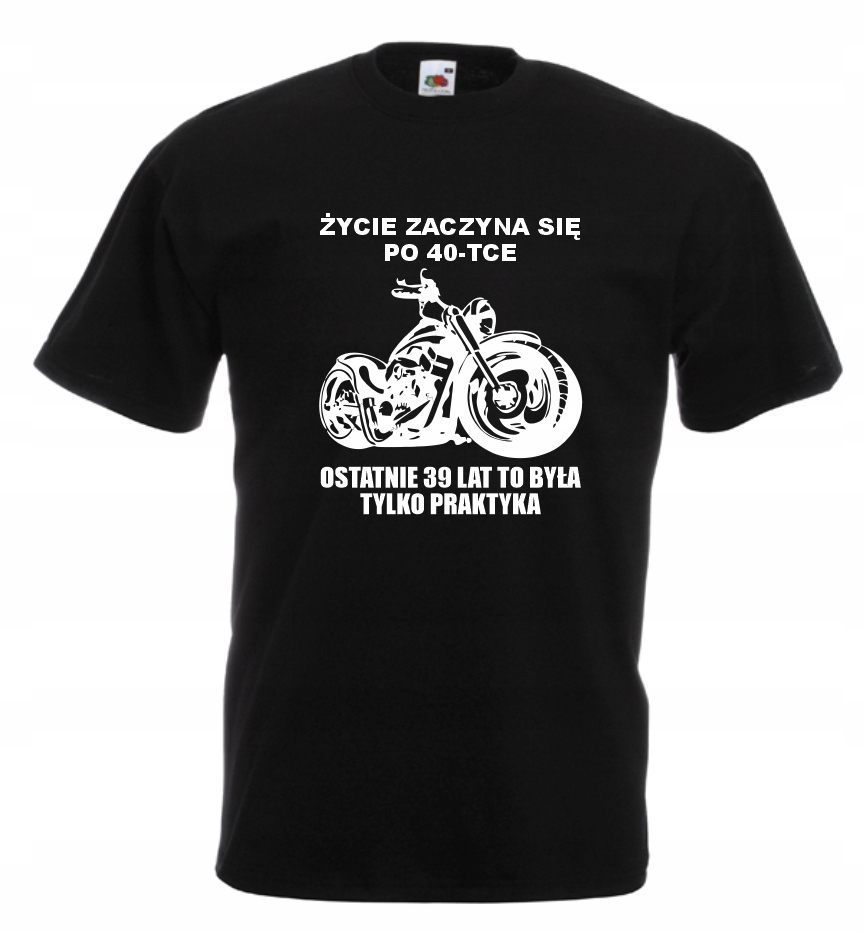 

Koszulka męska Życie Zaczyna Się Po 40 Motor M