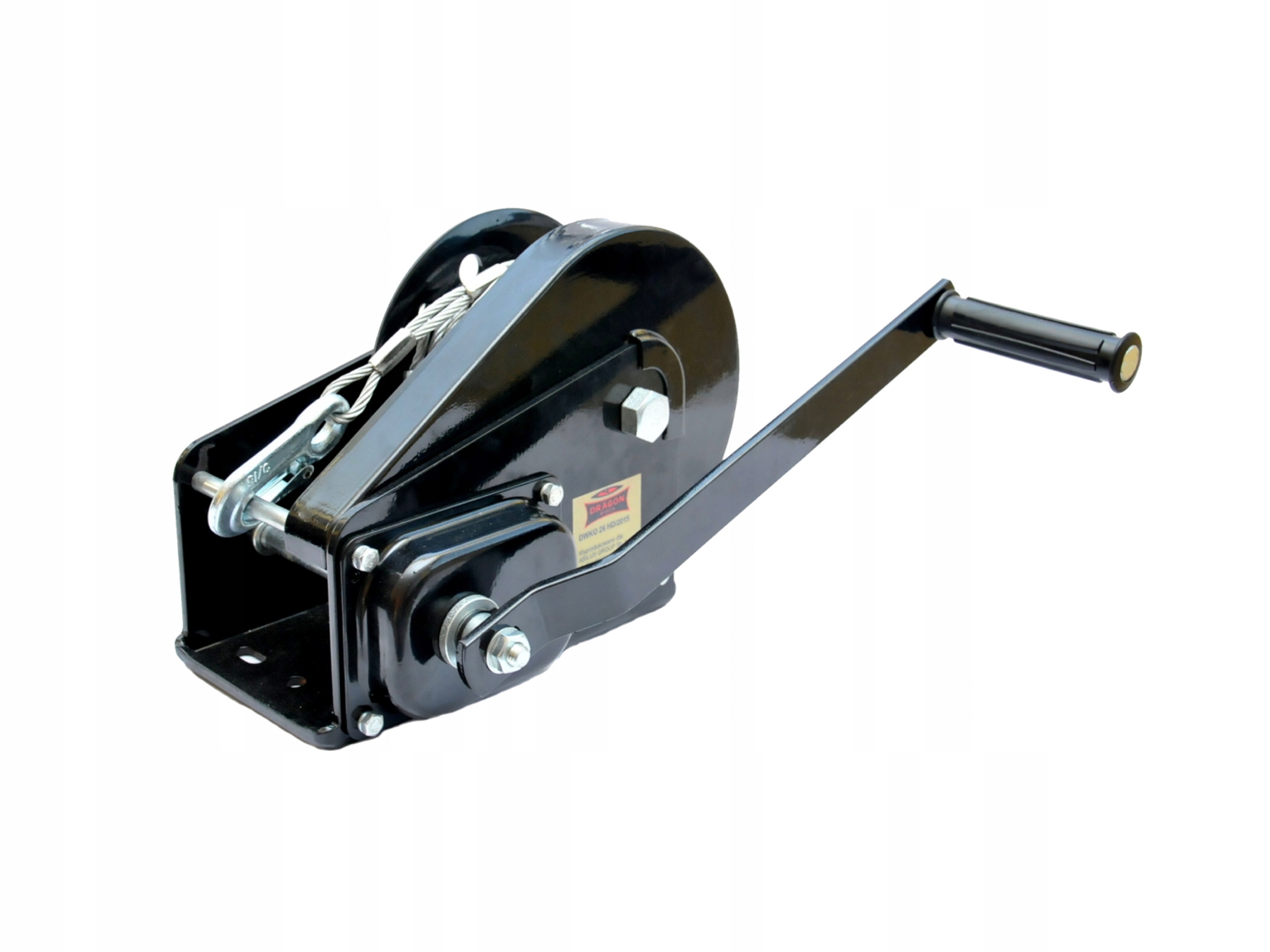 Кривошипна лебідка DRAGON 1200kg 17M гальмо