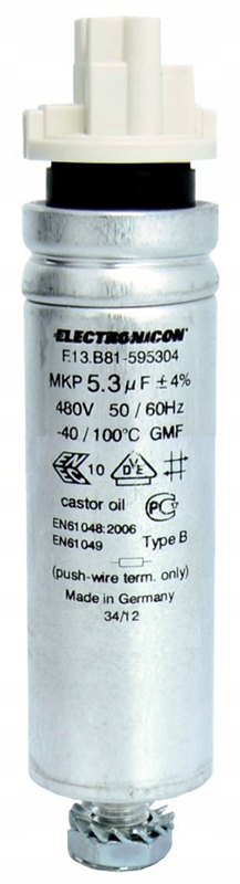 Kondensator rozruchowy 5,3uF 480V
