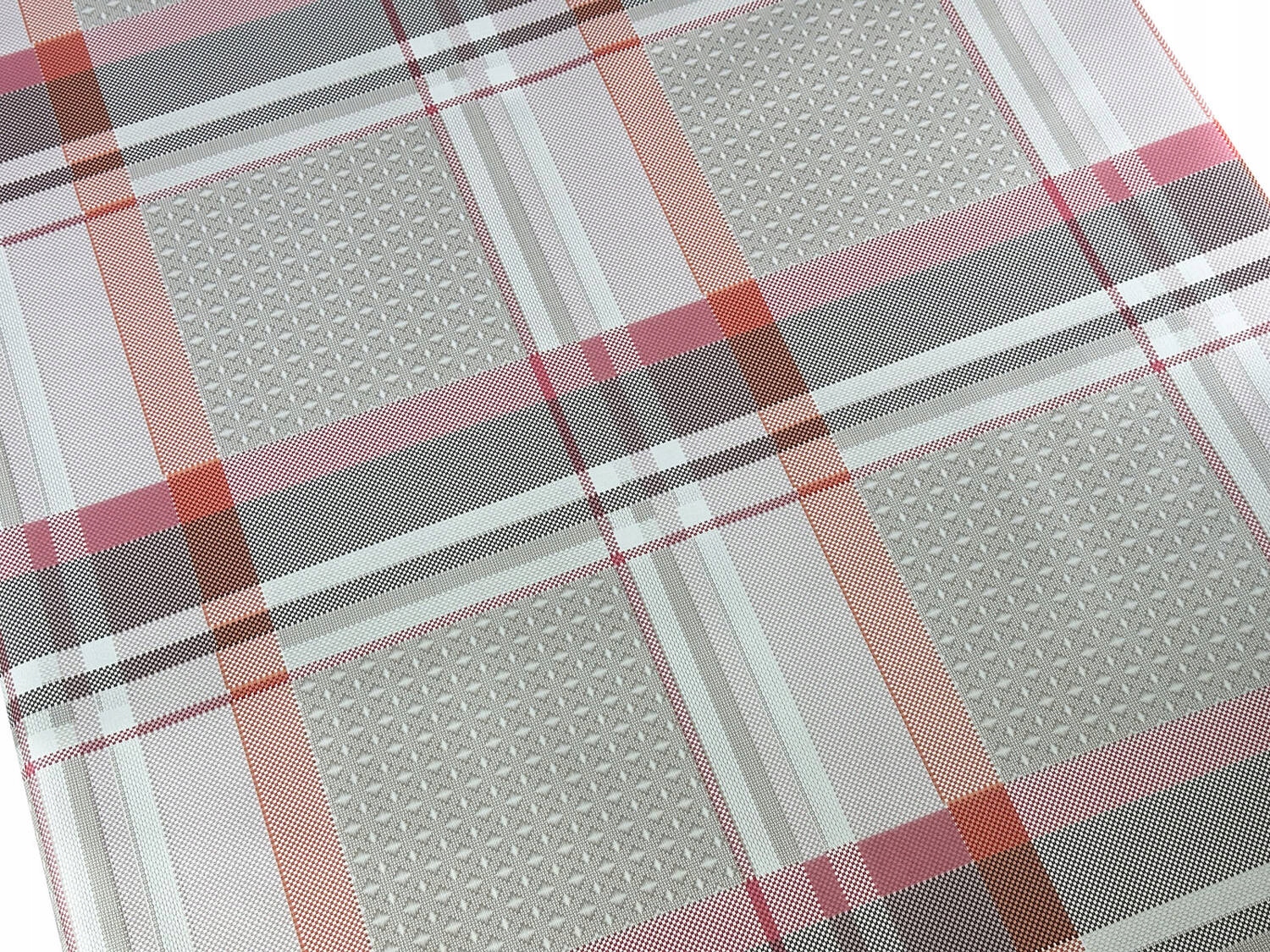 Cerata na Wymiar Obrus Ceratowy Kolorowa Kratka x 260x140 cm Długość 260 cm