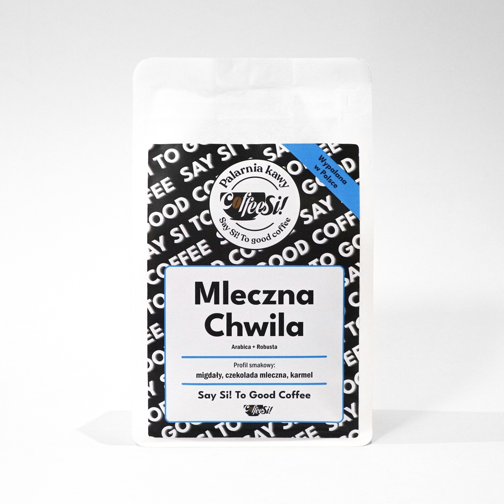 Levně Káva zrnková 1 kg Mléčná chvilka čerstvě pražená do kávovaru