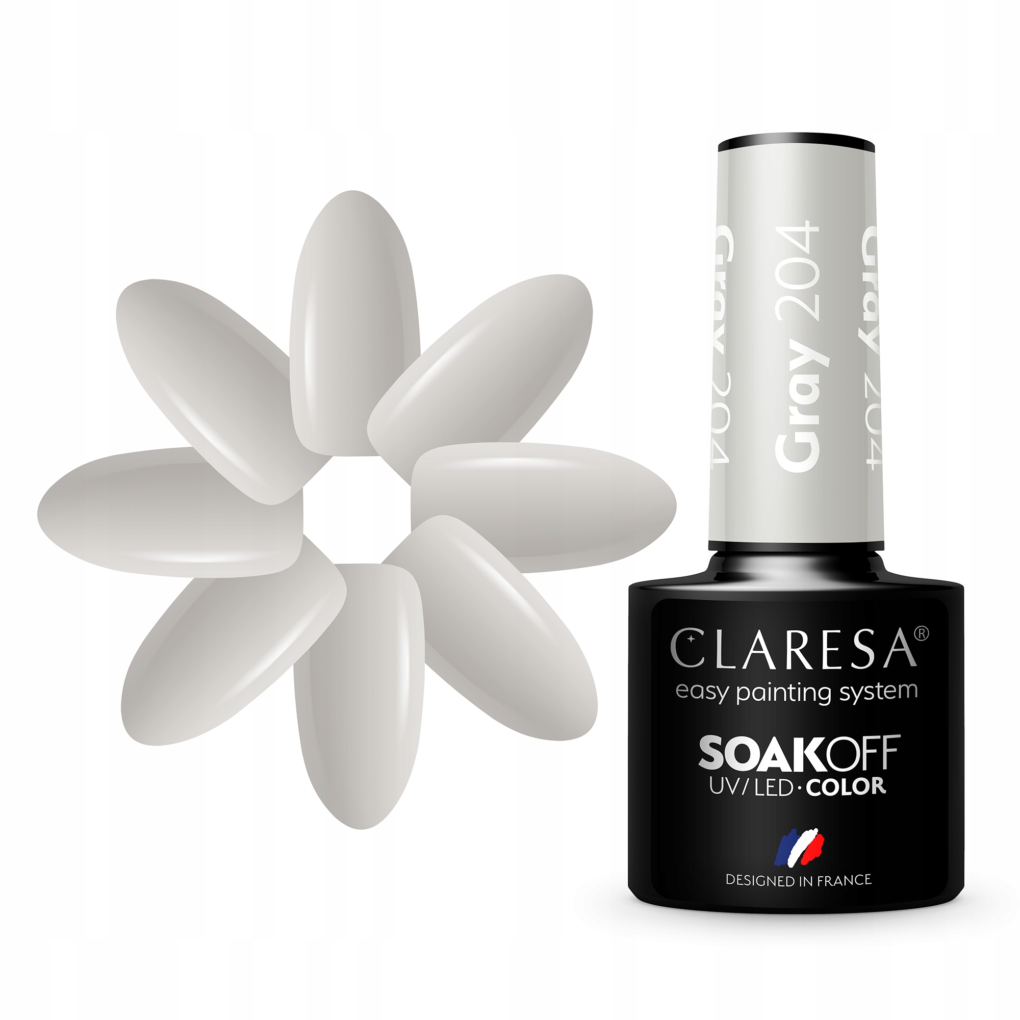 

Claresa Szary Lakier Hybrydowy Gray 204 5ml