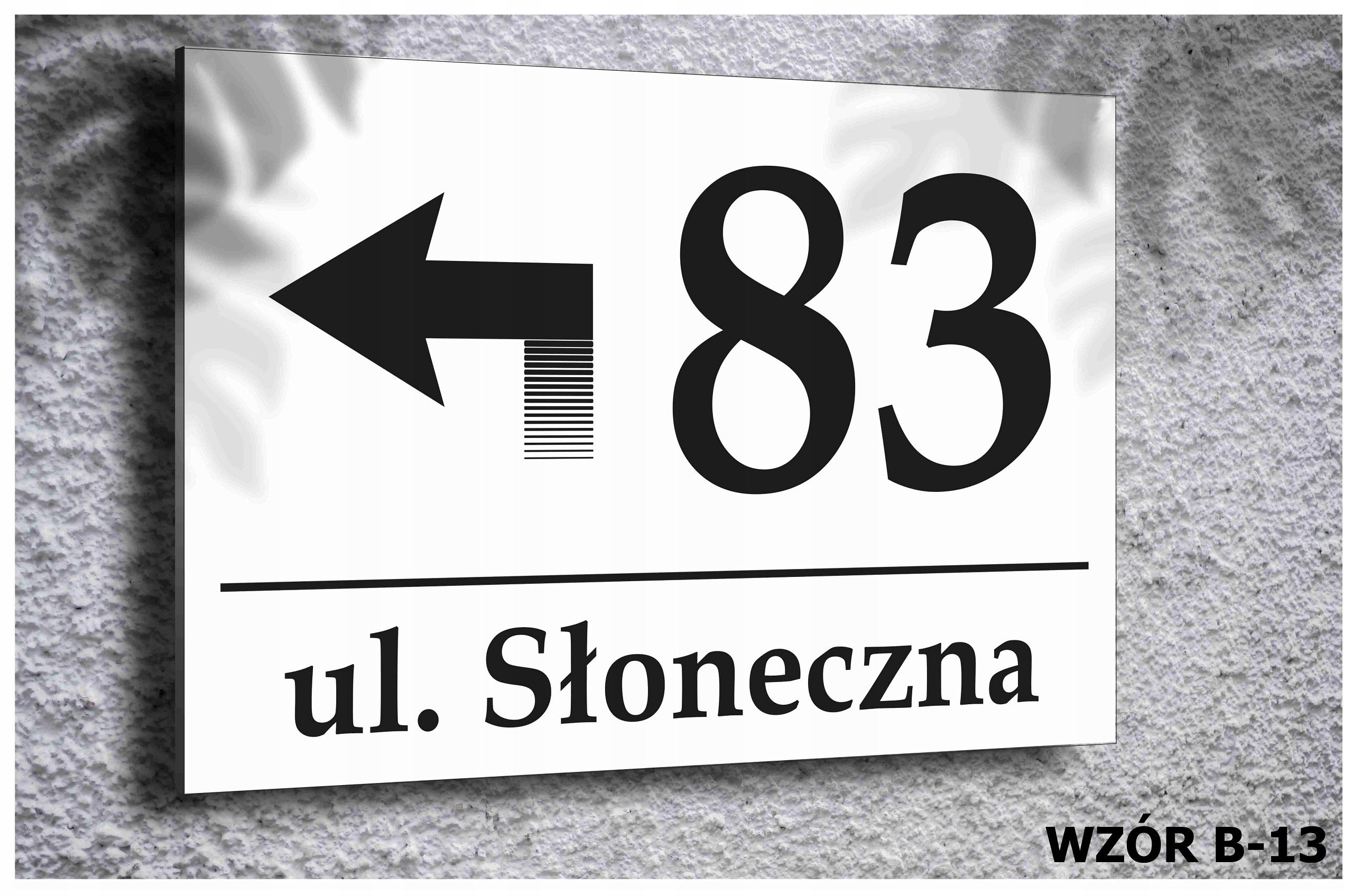 Tabliczka Tablica ADRESOWA ALUMINIUM Nr DOMU 20x30