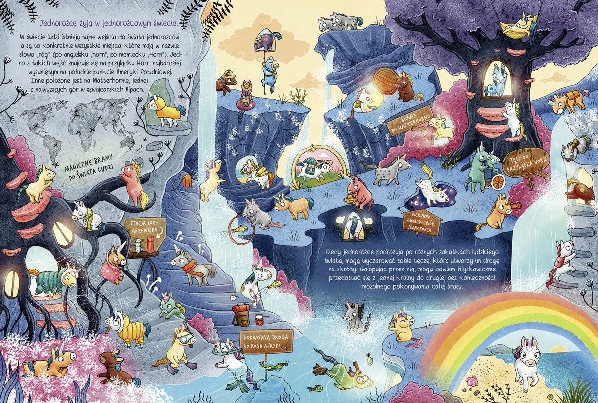 101 JEDNOROŻCÓW I WSZYSTKO CO MUSISZ O NICH WIEDZIEĆ Ruby van der Bogen Wydawnictwo Znak Emotikon