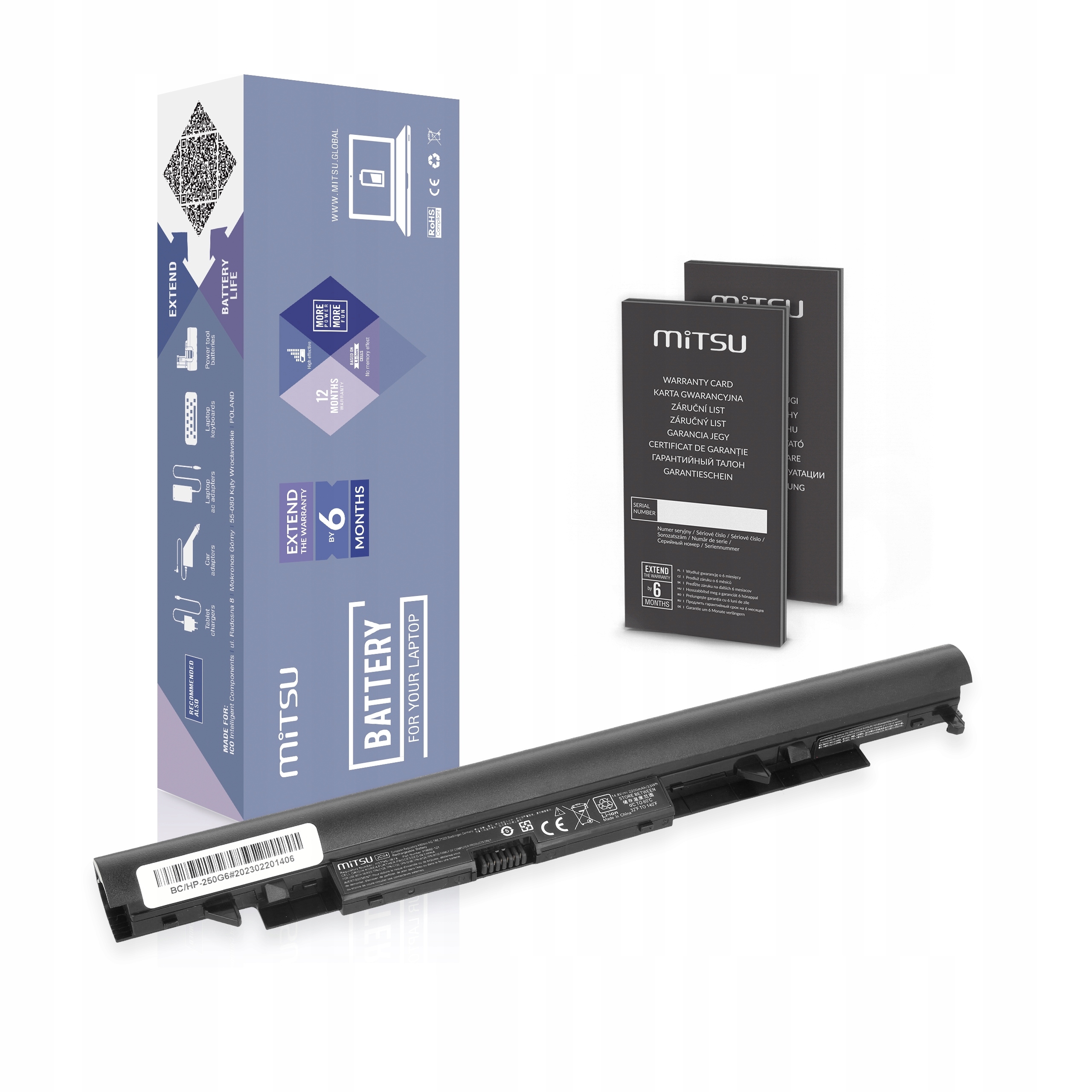 Bateria akumulator Mitsu do Hp 250 G6 JC03 JC04 919681-221 HSTNN-DB8F