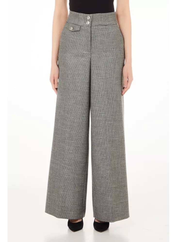 Liu Jo Kostkované Kalhoty S Vysokým Pasem (M)