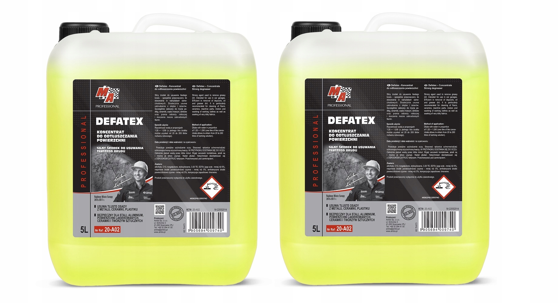 DEFATEX 5L КОНЦЕНТРАТ ДЛЯ ОБЕЗЖИРИВАНИЯ