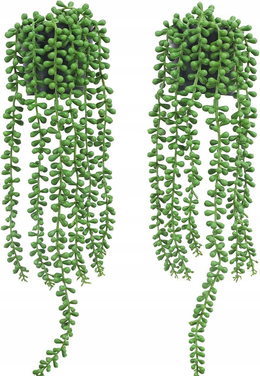 Umělá Závěsná Rostlina String Of Pearls 47 CM 2KS