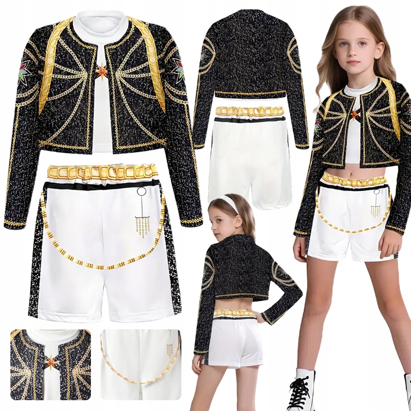 Strój Kostium Rumi Golden Huntrix Demon Hunters 120-130 Bal Karnawałowy