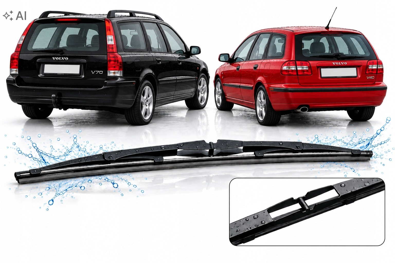Wycieraczka Tył Samochodowa Pióro 410mm Tylna Volvo V40 1995-2004 Volvo V70