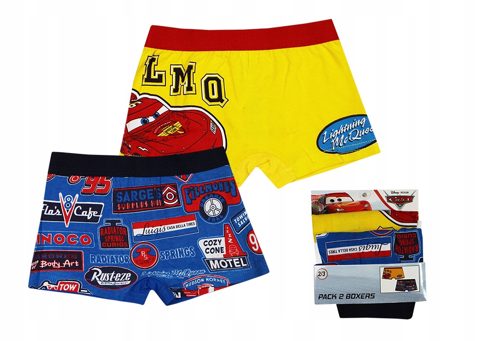 

Cars Disney Bokserki Chłopięce Majtki 2PAK 2/3LATA