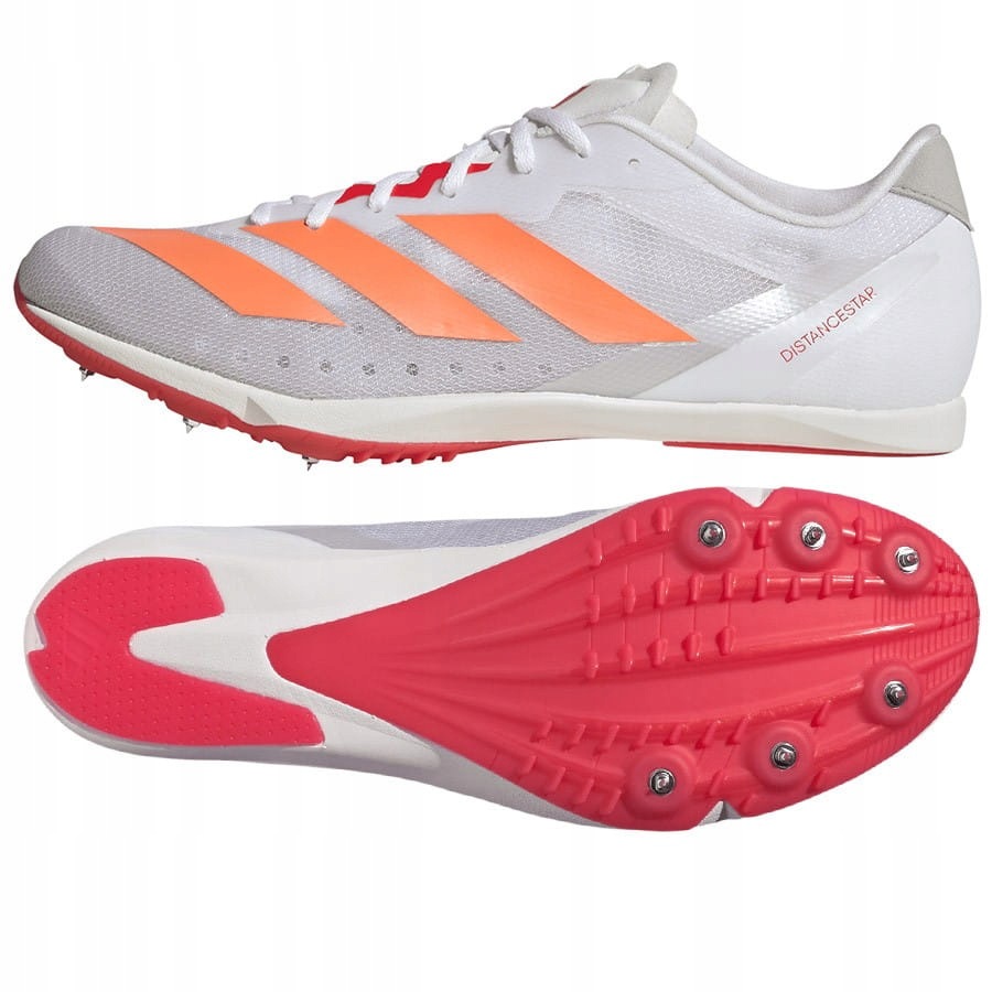 Buty kolce adidas Adizero Distancestar JQ0627 36 2/3, Biały 36 2/3, Biały
