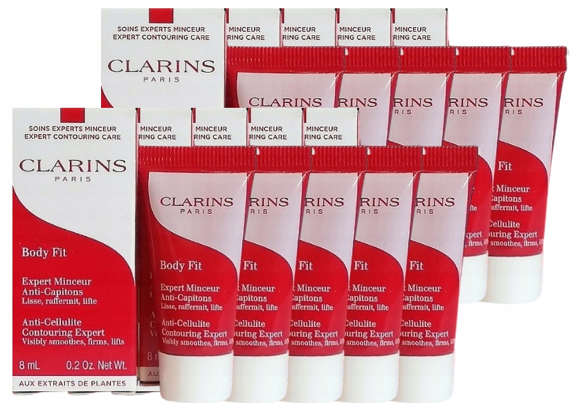 Clarins Body Fit Anti-Culite tělový balzám Tuba Set 10 x 8 ml