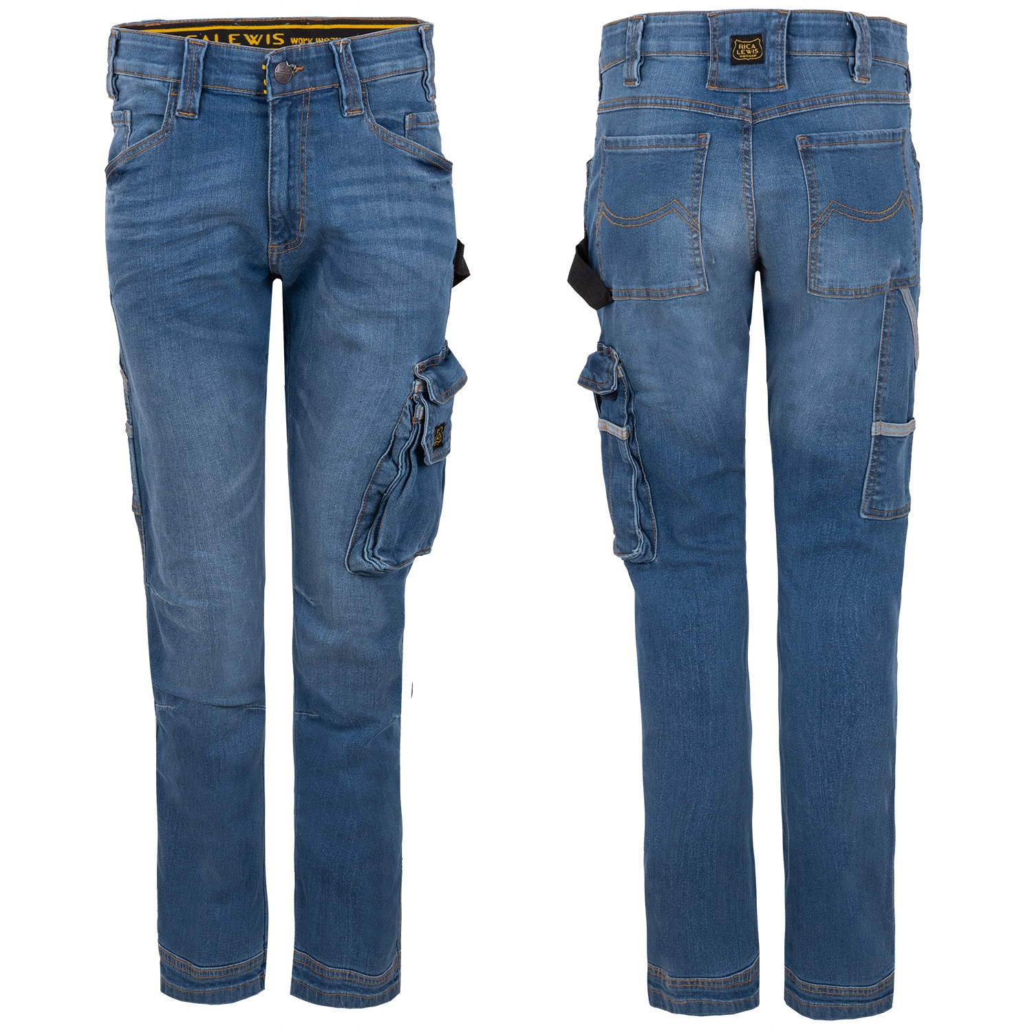 JEANSOWE SPODNIE ROBOCZE MĘSKIE MOCNE SZWY 58 Kod producenta Job