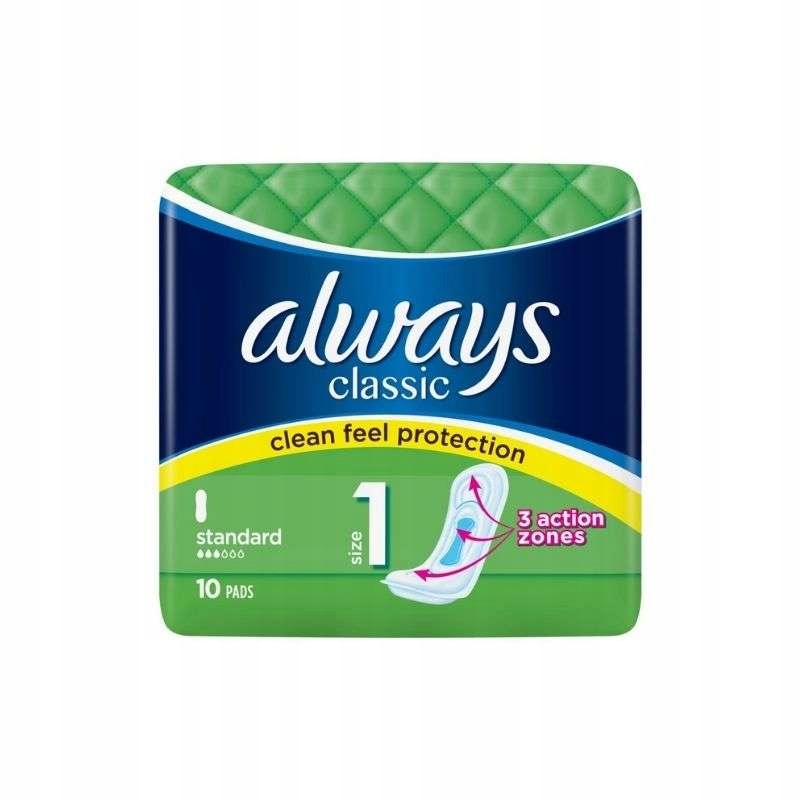 

Always Classic Normal bez skrzydełek 10 sztuk