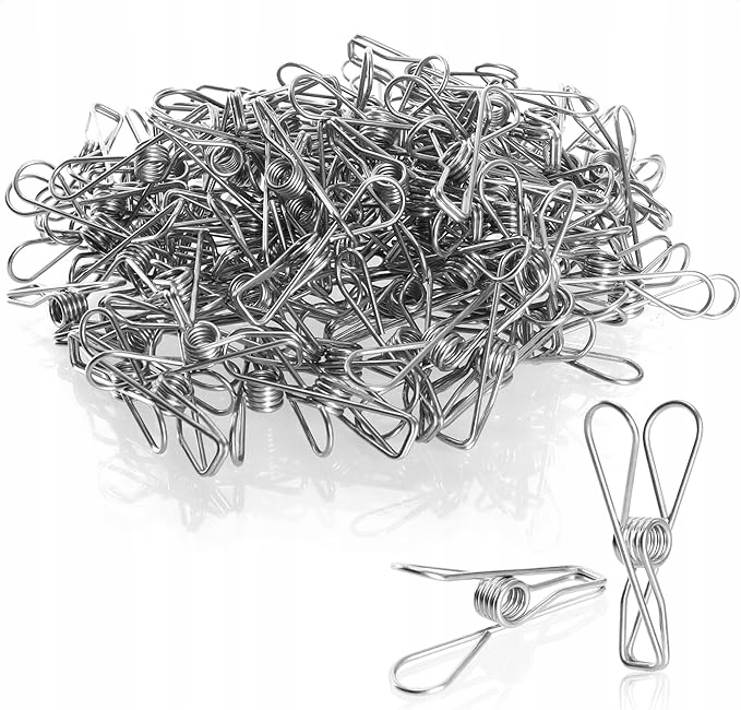 Levně Klipy, Kolíčky Na Ručníky, Kov Nerezová Ocel 100X