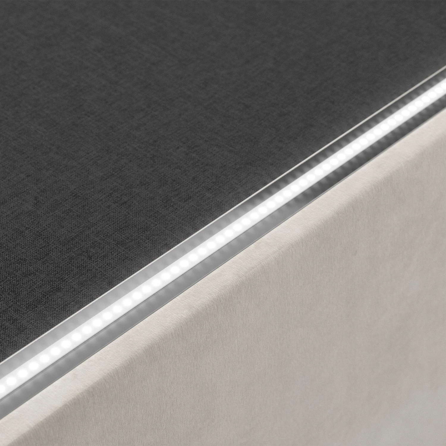 813 Łóżko tapicerowane stelaż LED 120x200 Rzeszów Kolekcja Nowość