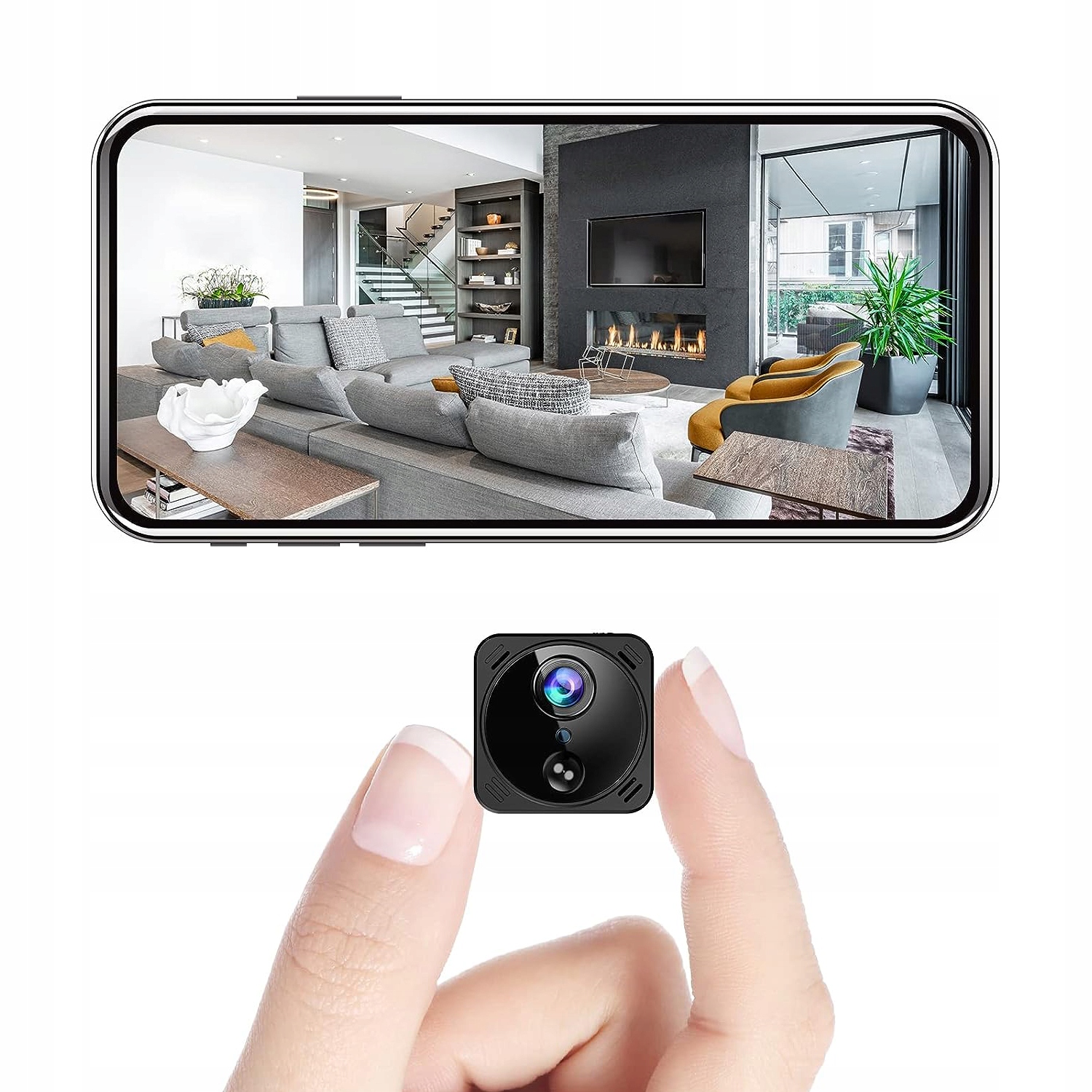 Mini Kamera 4K Wifi Ukryta 160° Nocne Widzenie Ai Detekcja Ruchu 3500MAH