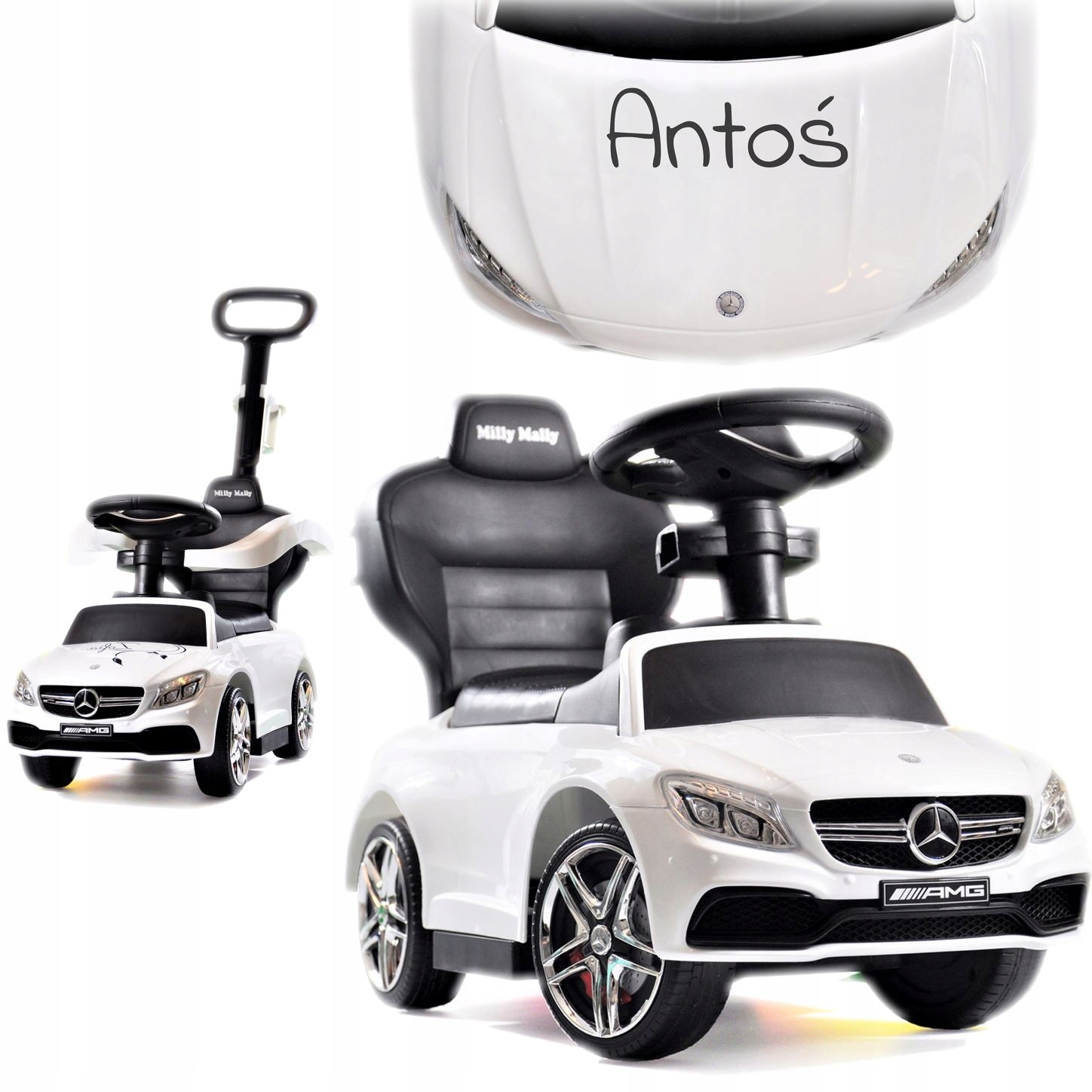 Jeździk MERCEDES personalizowany prezent na Roczek