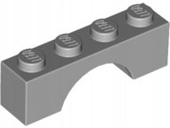 

Lego 3659 Łuk 1x4 szary jasny Nowy (1g)