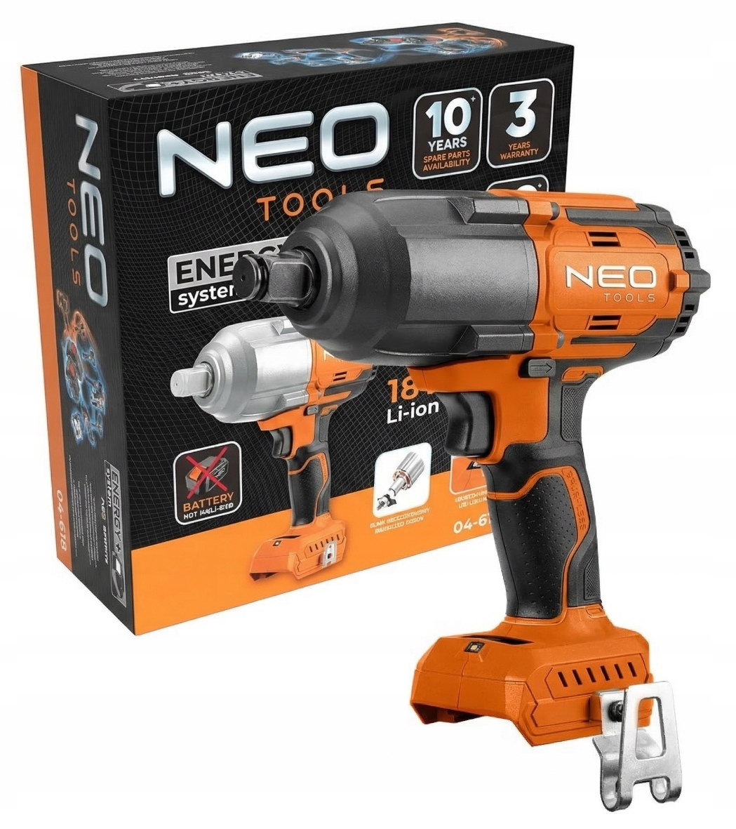 Rázový uťahovák Energy+ 18V 1100 Nm bez akumulátora Neo
