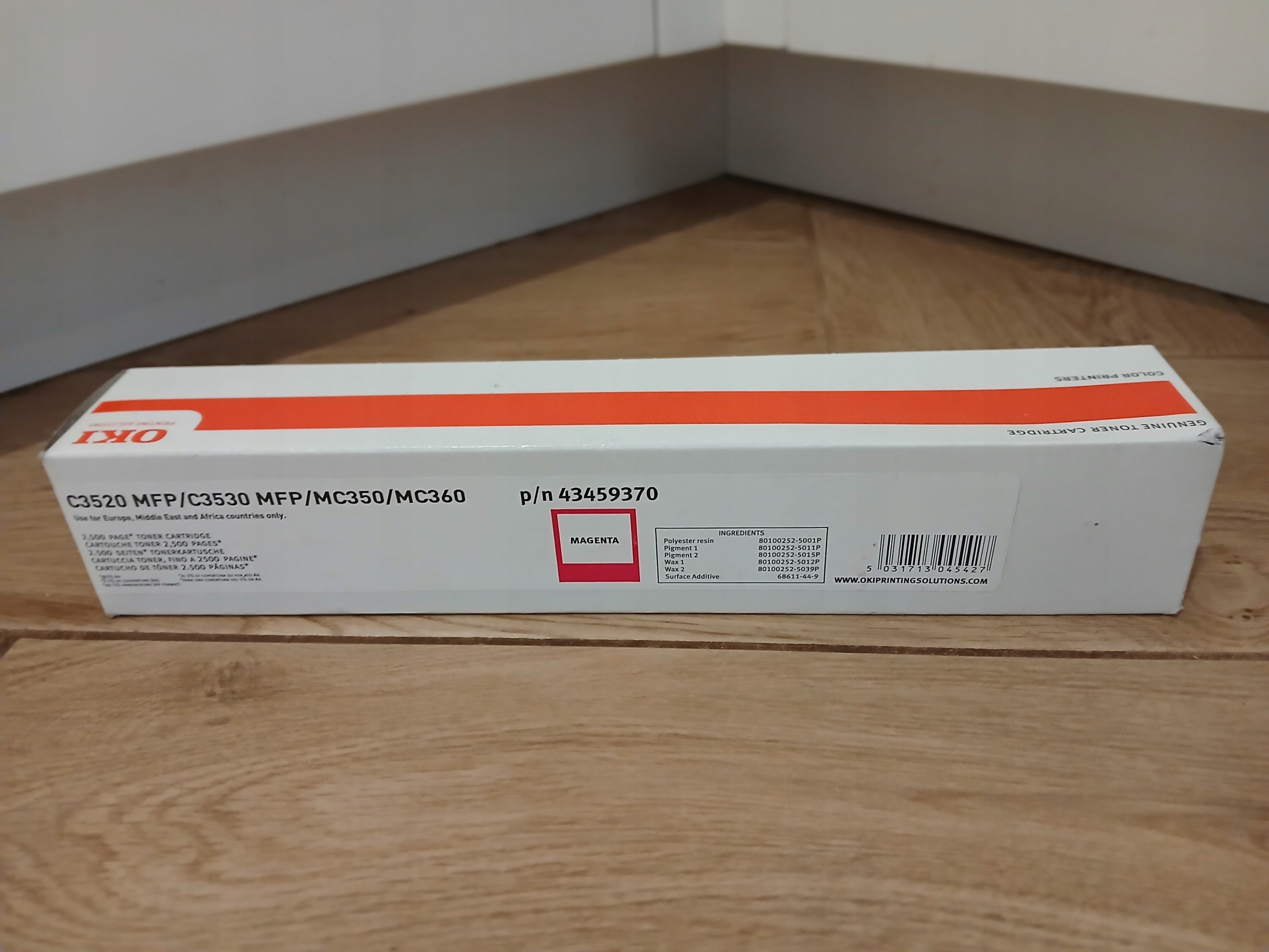 Toner Oki MC350 C3520 p/n 43459370 Magenta Originál