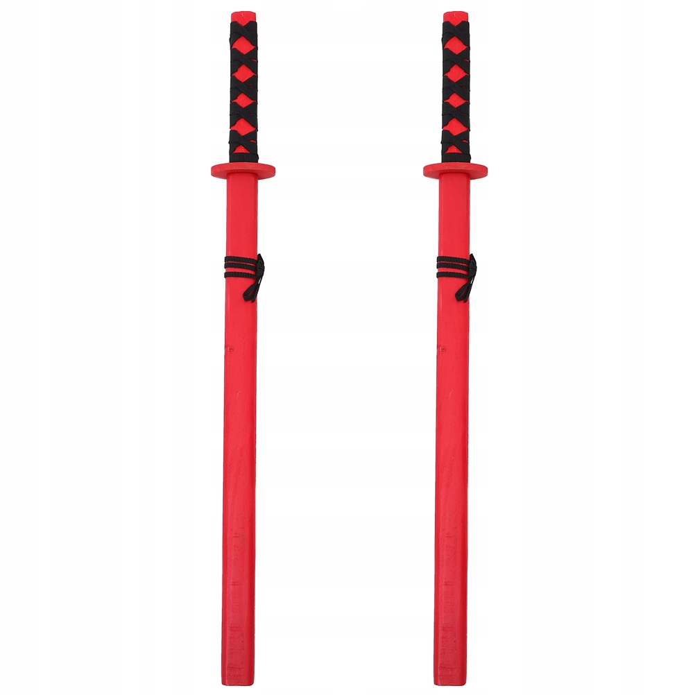 JAPOŃSKI MIECZ SAMURAJSKI ZABAWKI DLA DZIECI CZERWONY 2 SZT. Model 1498018213525