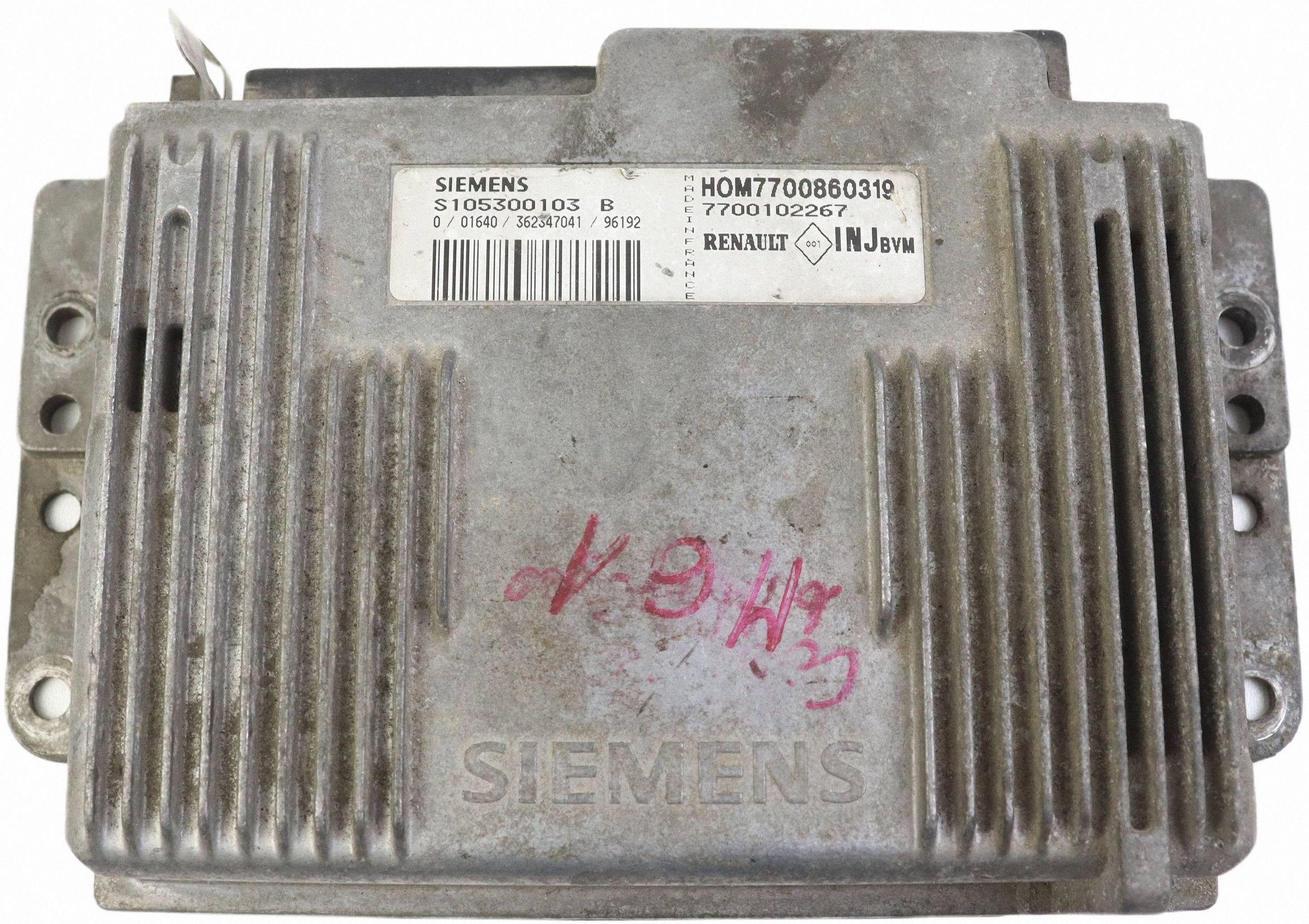 RENAULT MEGANE et module unité de commande électronique uce moteur 1.6 7700860319 S105300103B