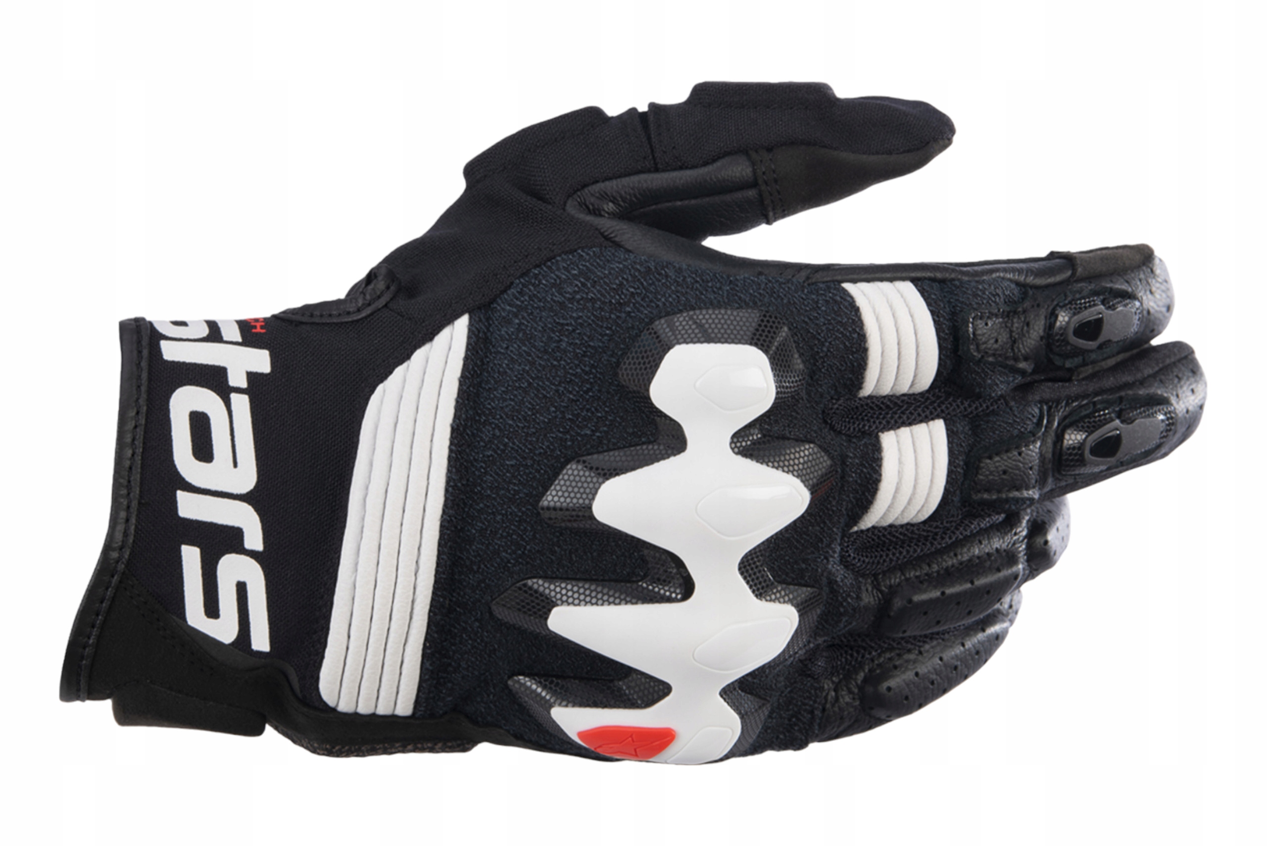 Rękawice motocyklowe Alpinestars Halo czarny biały L Rozmiar L