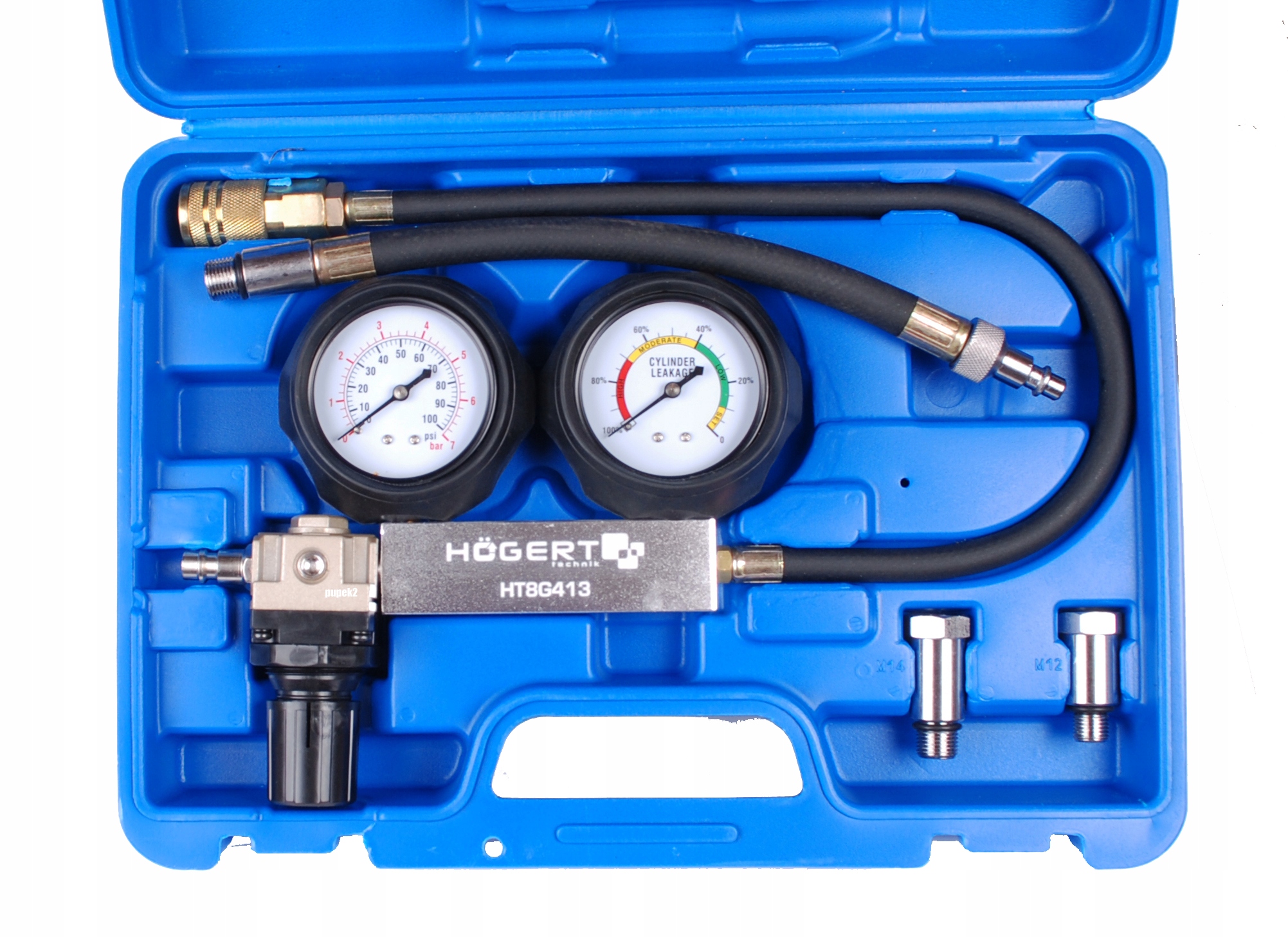 

Hogert HT8G413 Tester Szczelności Cylindrów M12M14