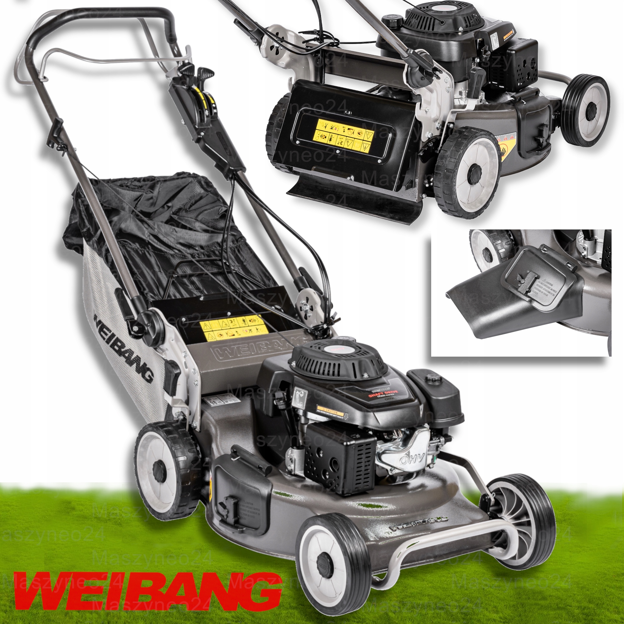 Kosiarka Spalinowa Weibang WB537SC V 3W1 Wał Kardana