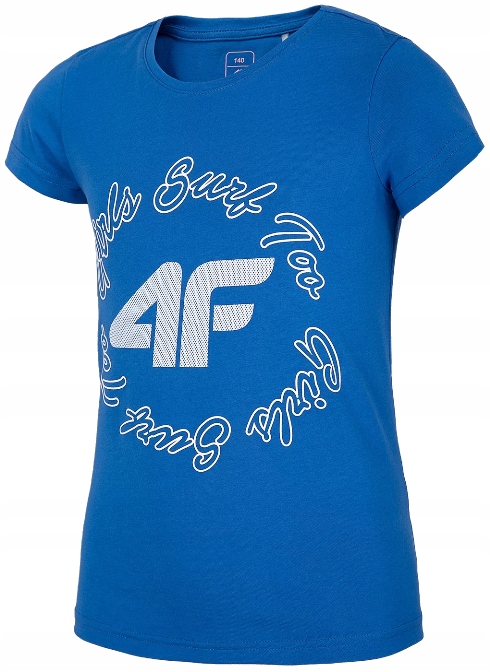 

4F T-shirt Dziewczęcy Koszulka JTSD009A r. 164