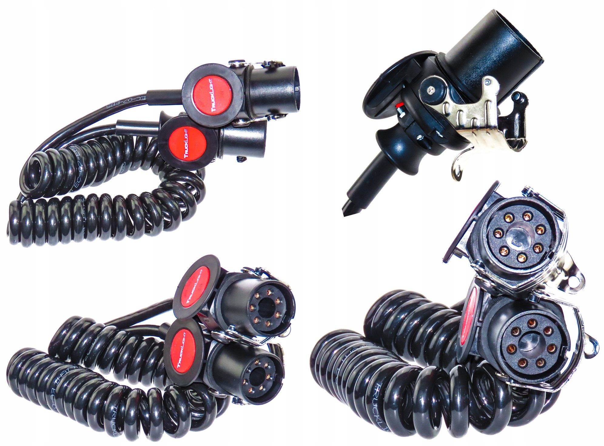 Špirálový Kábel Prívesu Návesu, Zástrčka 7 Pin