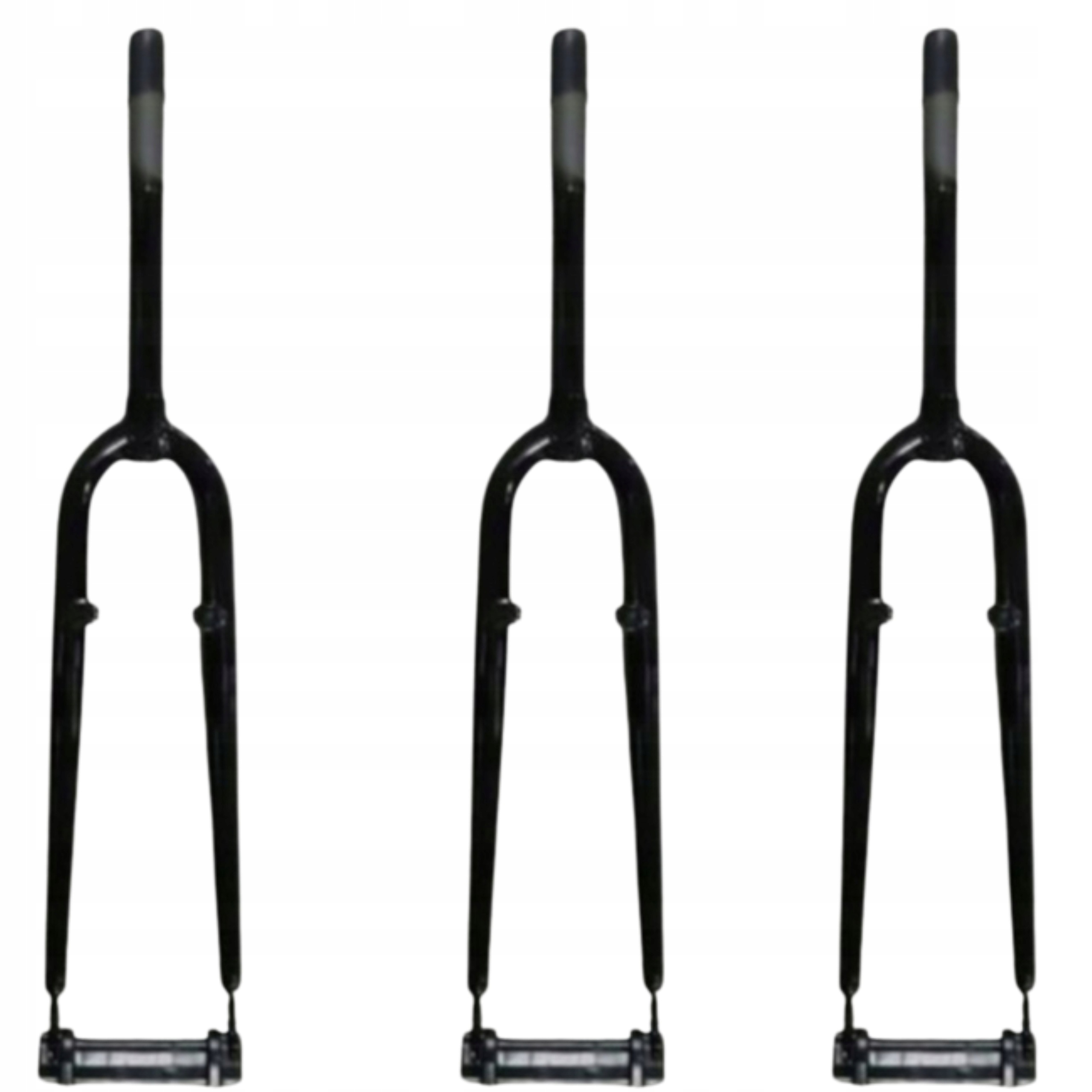 Widelec rowerowy 26" 1 1/8 28,6mm 240mm gwint stalowy czarny City