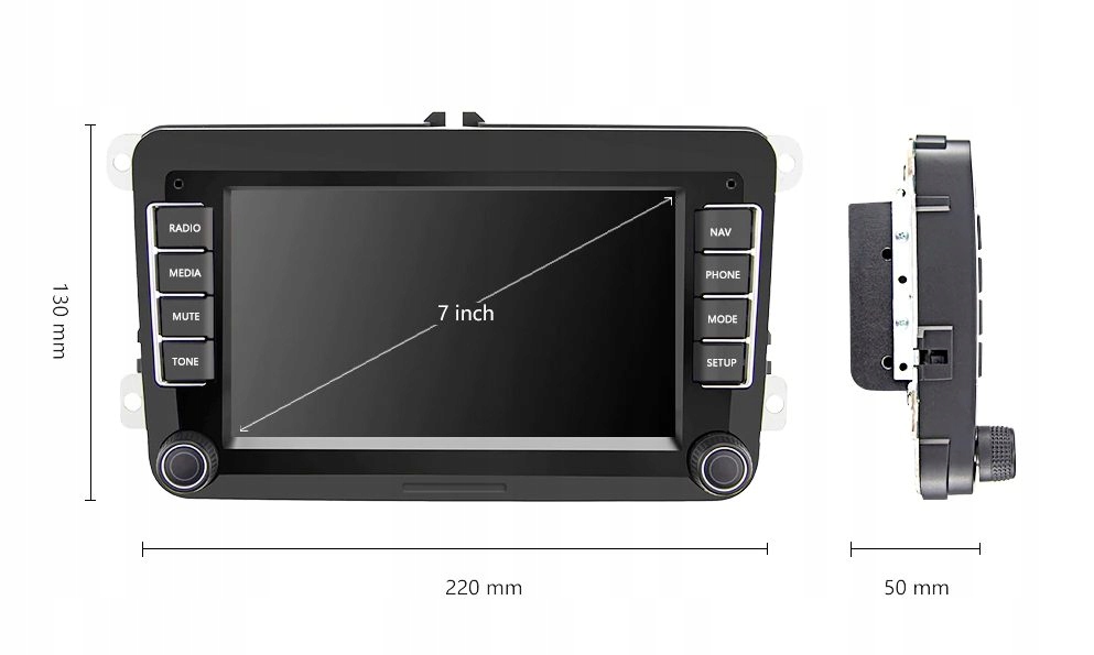Radio Android 8 Volkswagen Golf Passat GPS vw PL Marka inna